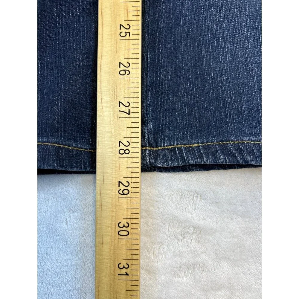 Wrangler Jeans‎ Womens 14 Petite Blue Denim Bootcut Dark Wash